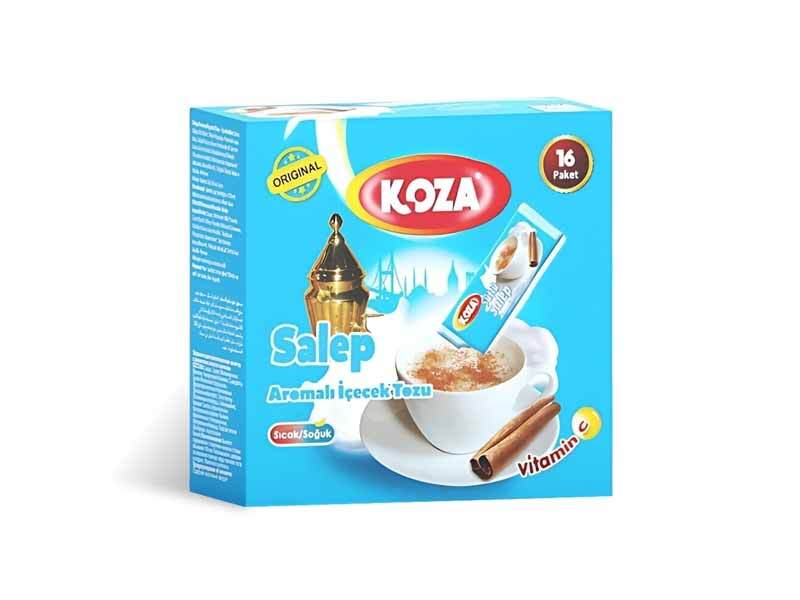 KOZA Salep Milk Instant Drink Powder Sticks (50 Sachets) Turkish Hot Beverage Mix