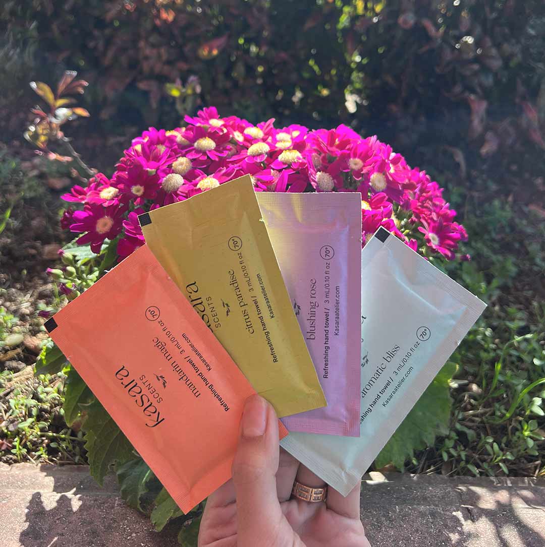 كسارا تشكيلة مناديل معطرة 10 روائح مختلفة - 60 منديل