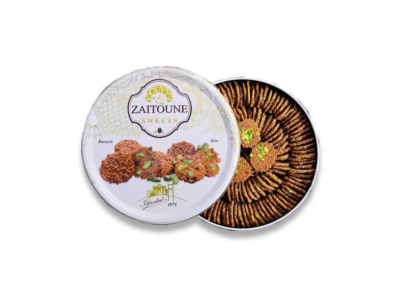 برازق زيتونة بالسمسم والفستق التركي كوكيز مقرمشة