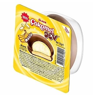 Ulker Chokomel Giant Marshmallow Biscuit Banana Flavor 22g
