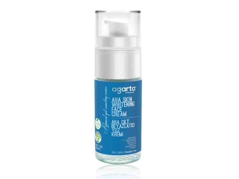 Agarta Natural AHA Radiance-Boosting Face Cream with Glycolic Acid & Vitamin C - 40 ml