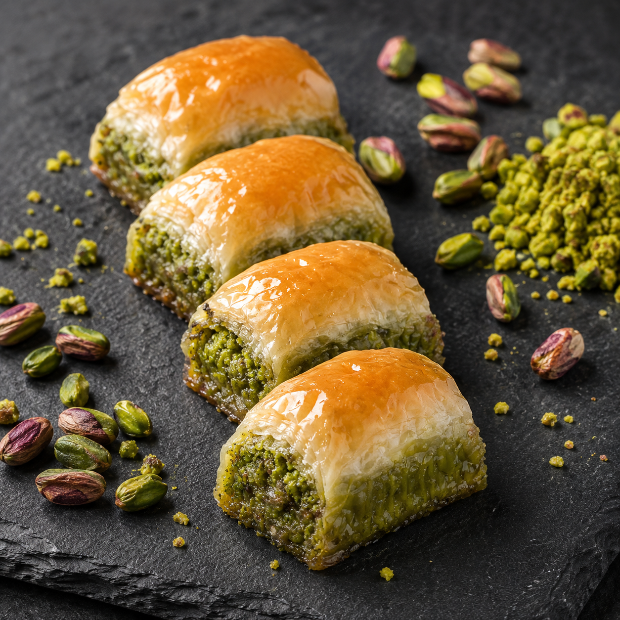Ankara Pistachio Stuffed Turkish Pastry Rolls - 1kg