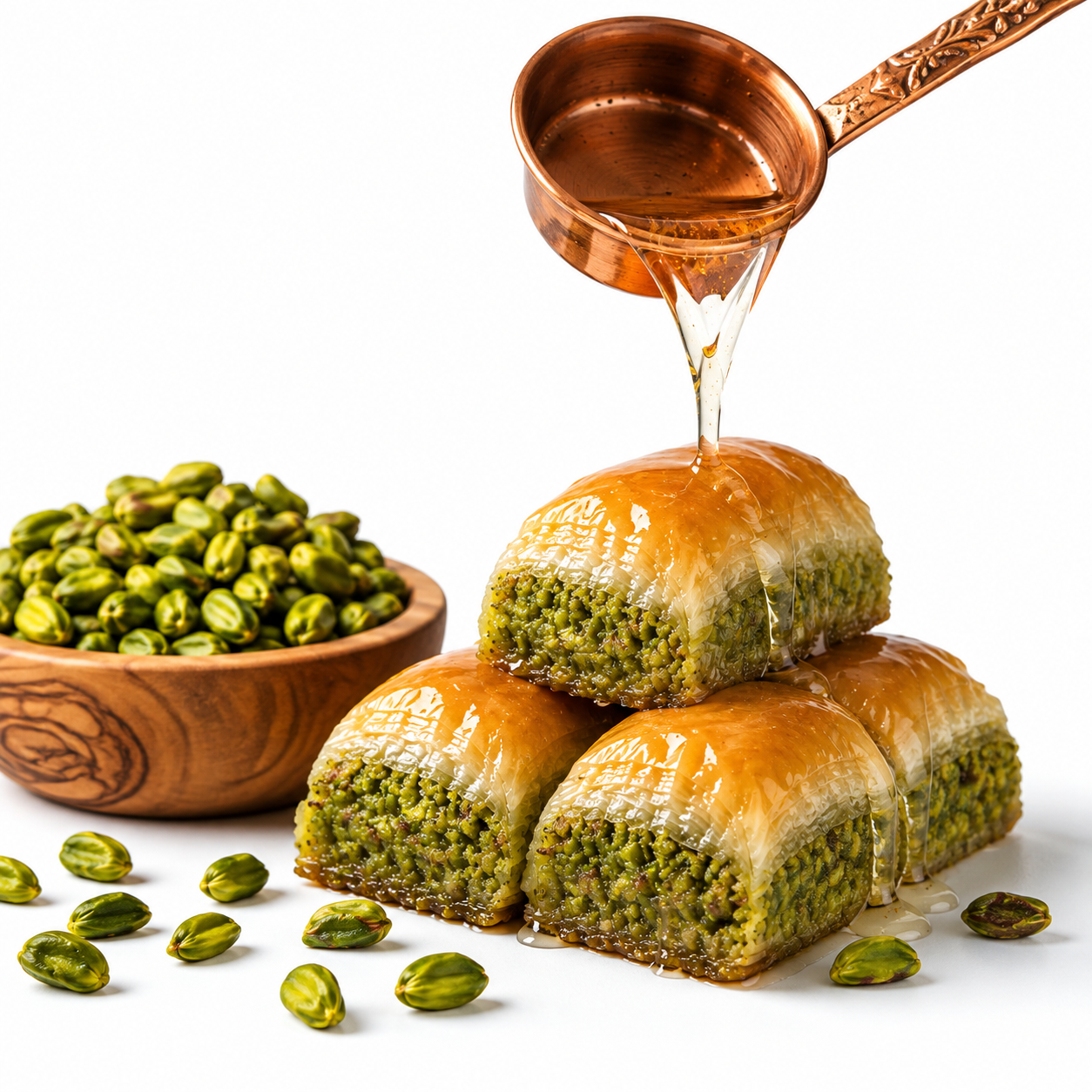 Ankara Pistachio Stuffed Turkish Pastry Rolls - 1kg