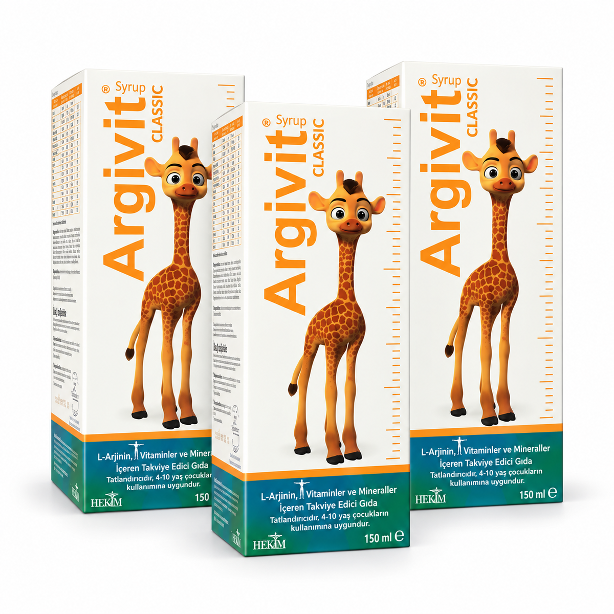 Argivit Classic Liquid Multivitamin with L-Arginine - Pack of 3