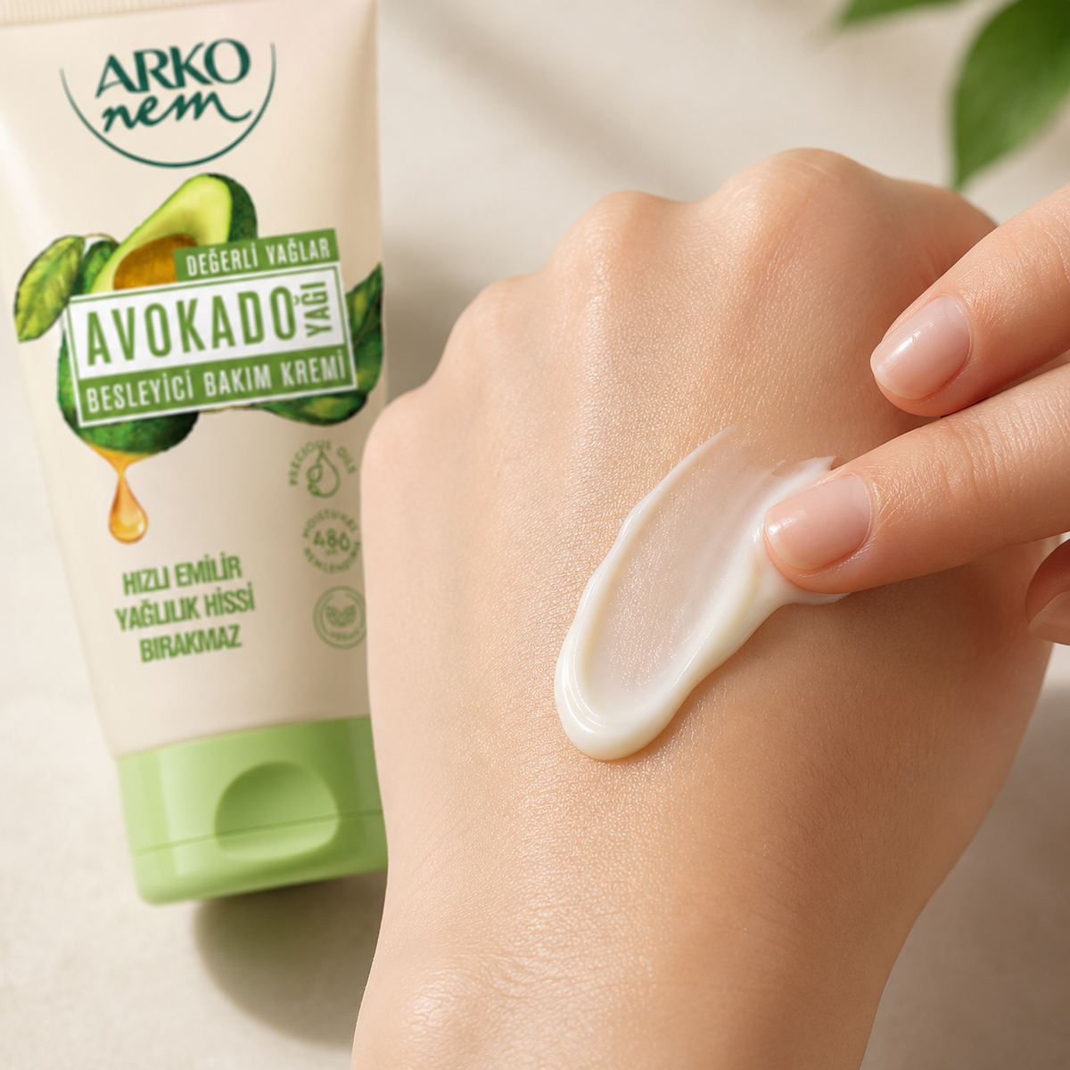 Arko Nem Avocado Oil Moisturizing Hand & Body Cream - 60 ml