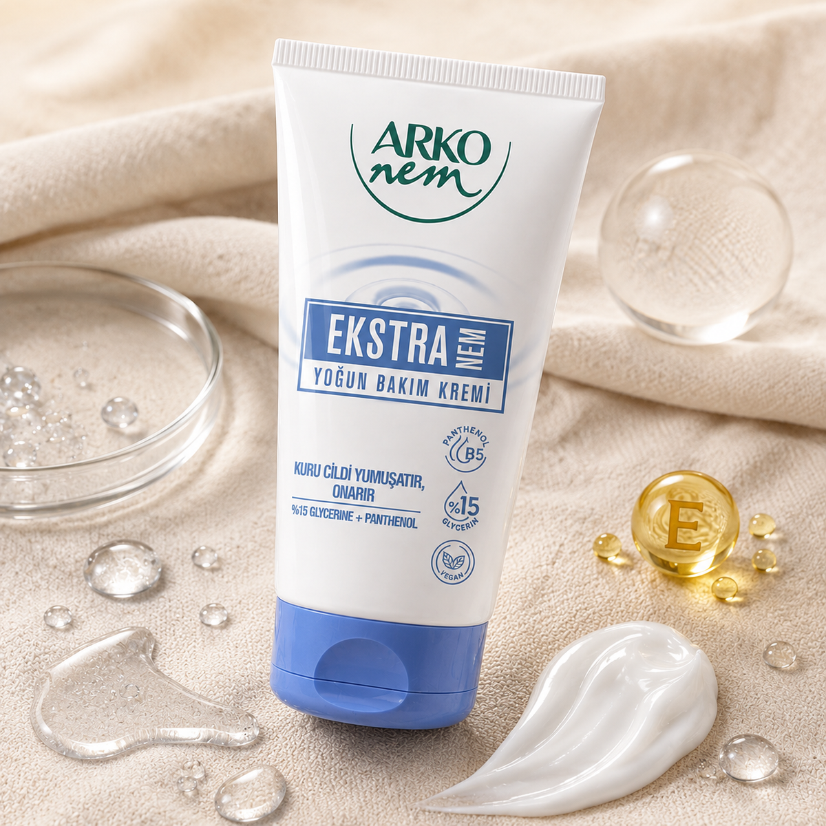 Arko Nem Extra Moisturizing Hand & Body Cream with Glycerin - 60 ml
