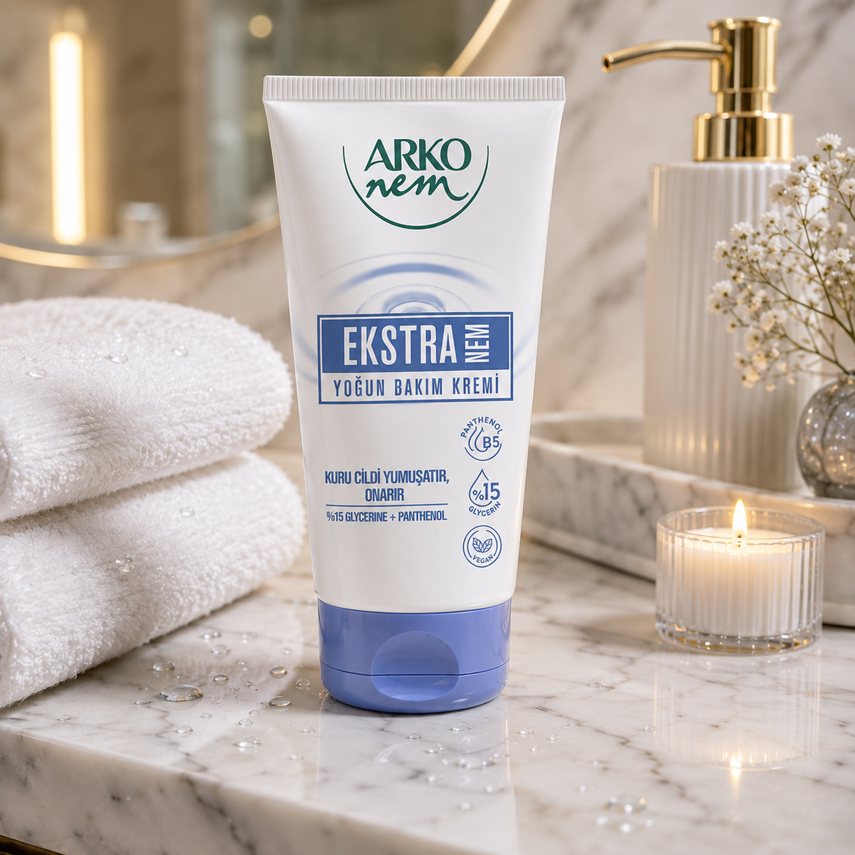 Arko Nem Extra Moisturizing Hand & Body Cream with Glycerin - 60 ml