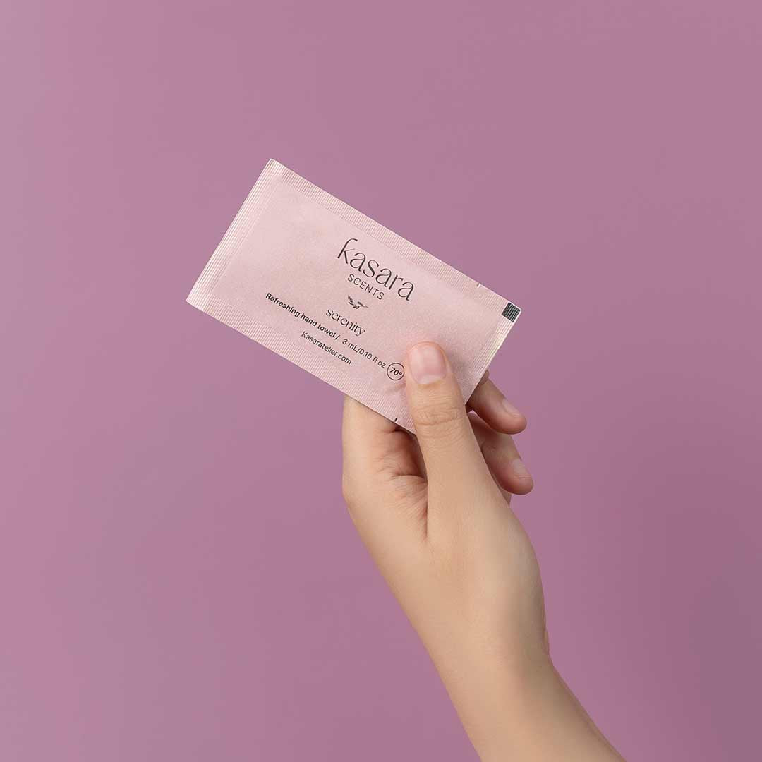 Kasara Serenity Perfumed Hand Wipes Musk - 60 Pieces