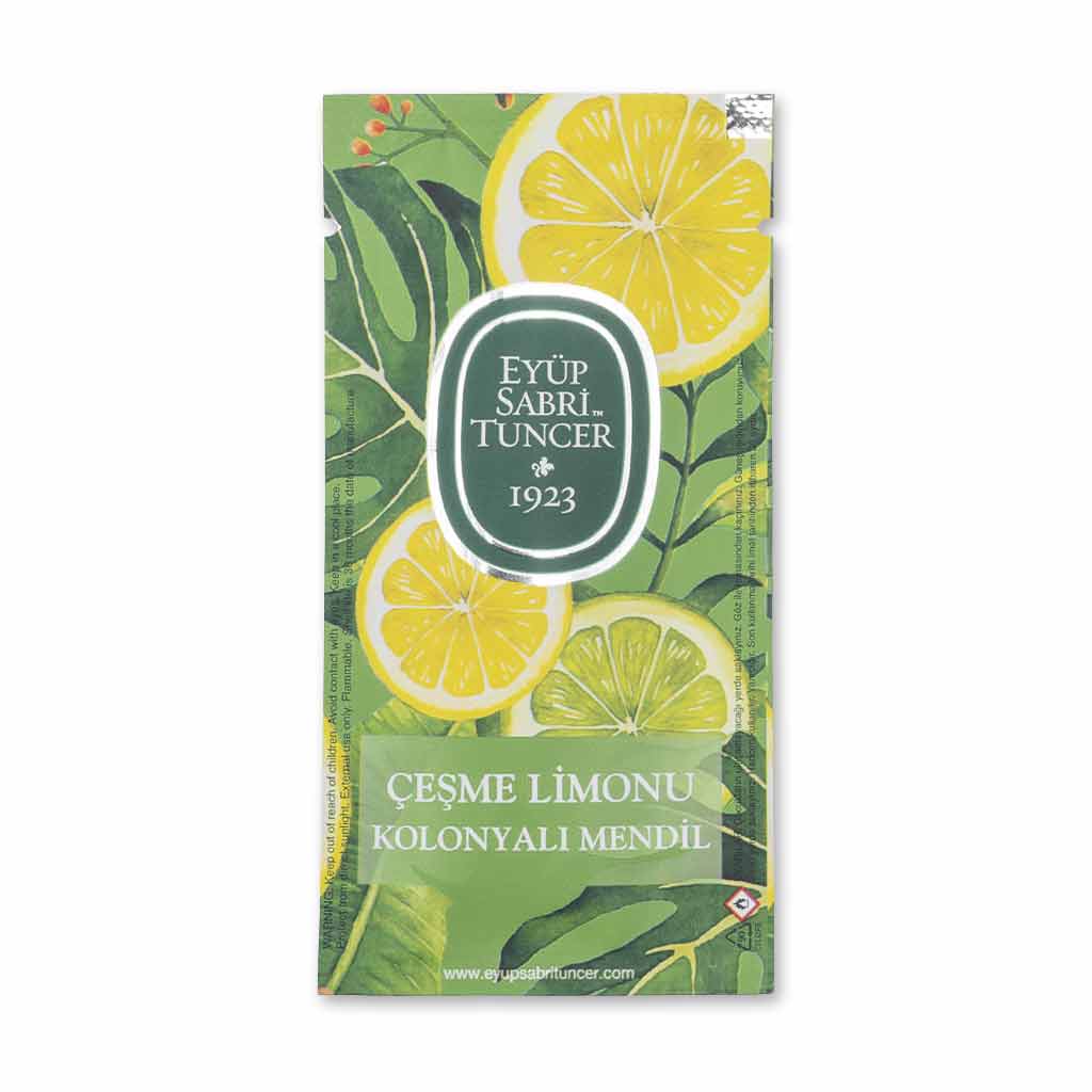 مناديل أيوب صبري تونجر Eyup Sabri Tuncer Çeşme Lemon بكحول 65% - 150 قطعة