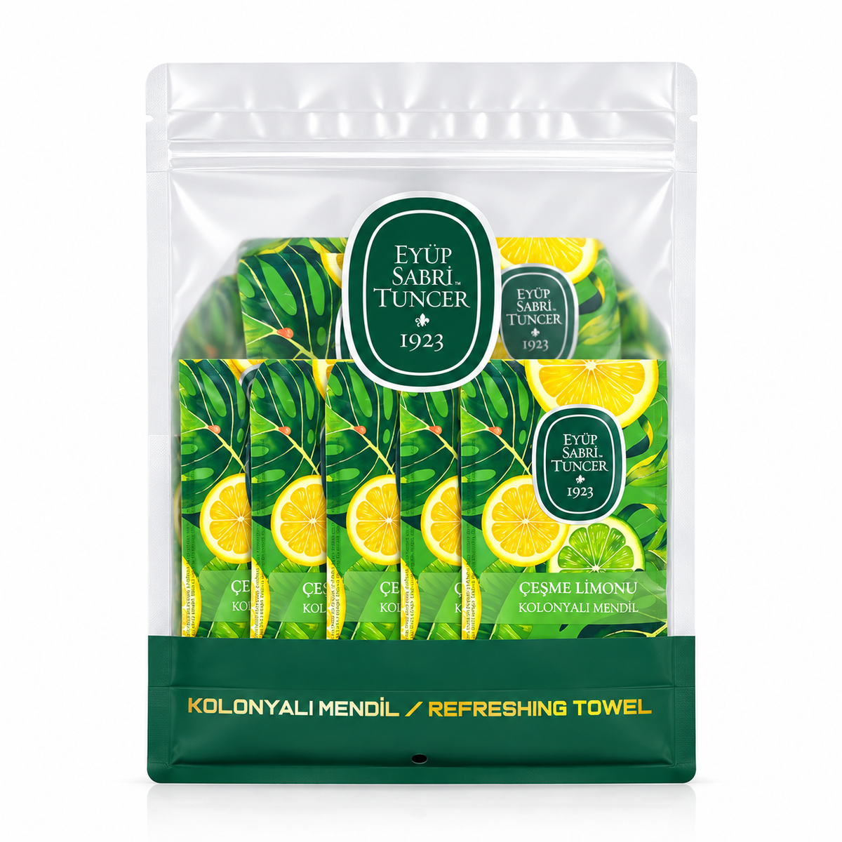 Eyüp Sabri Tuncer Cesme Lemon Cologne Wipes 28 × 24 cm - 50 Pieces
