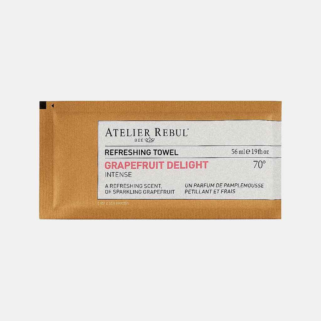 Atelier Rebul Grapefruit Scented Refreshing Towels 70° Alcohol - Made in Turkey