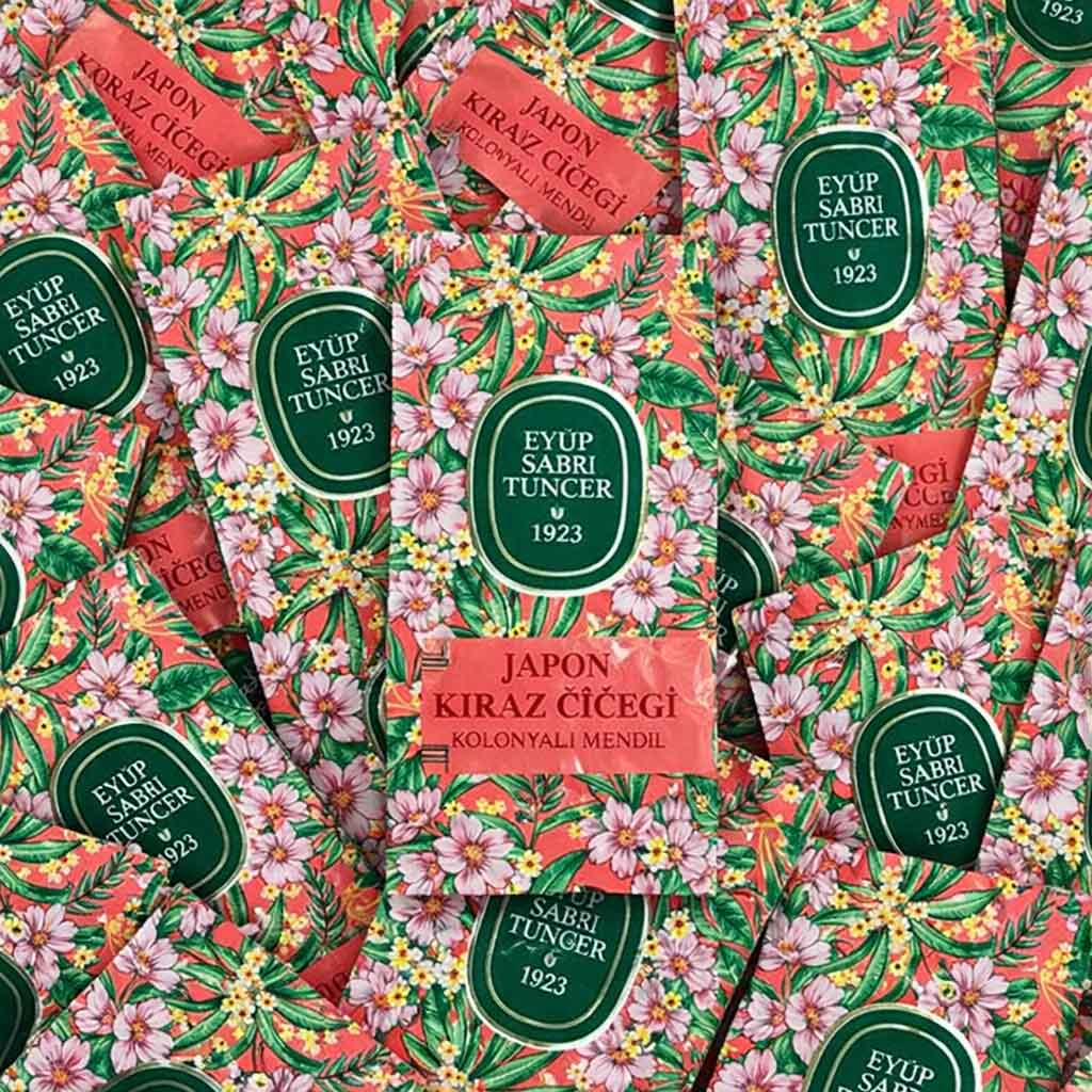 Eyup Sabri Tuncer Japanese Cherry Hand Wipes - 150 Pack, 60% Alcohol