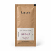 مناديل كسارا الباتشولي  Kasara Patchouli المنعشة بكحول 70% - 5.5 مل، 19 × 17 سم