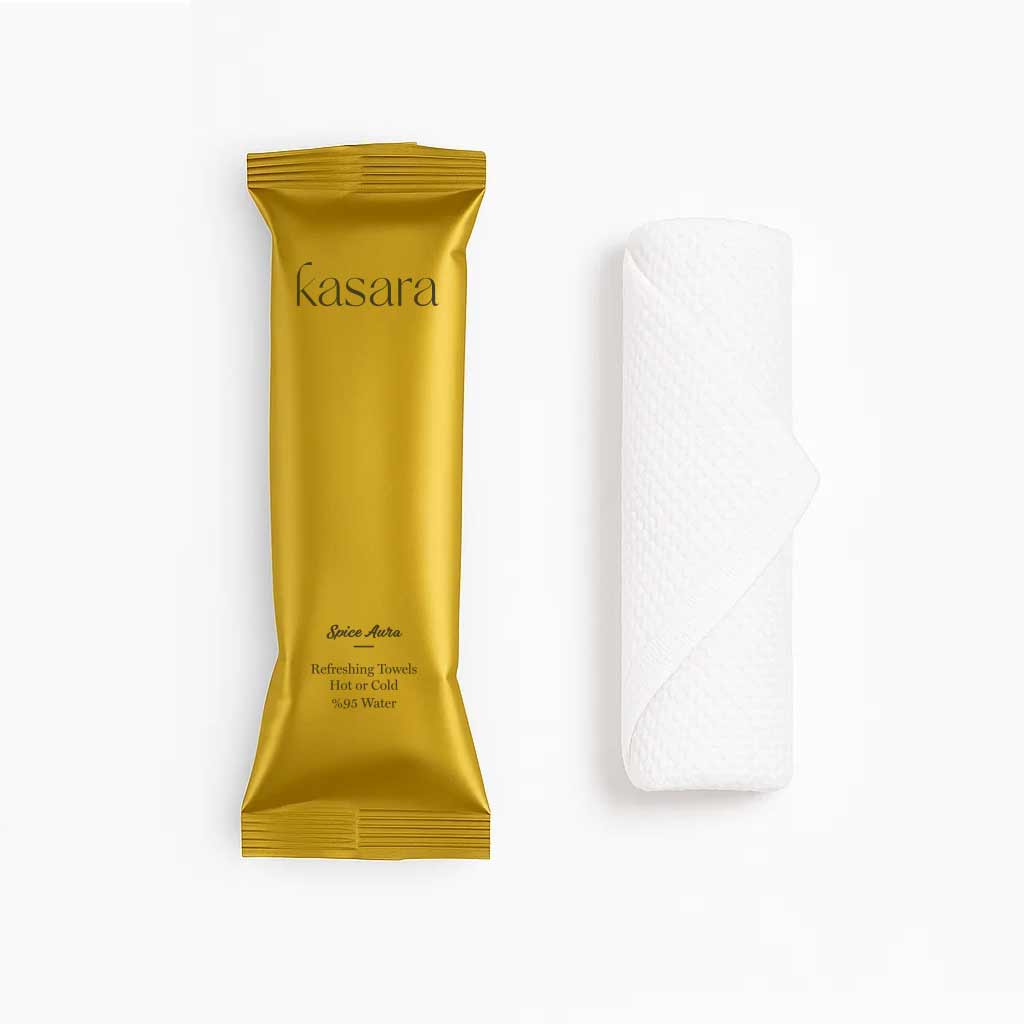 Kasara Amber Spice Hot & Cold Scented Towel - 95% Purified Water