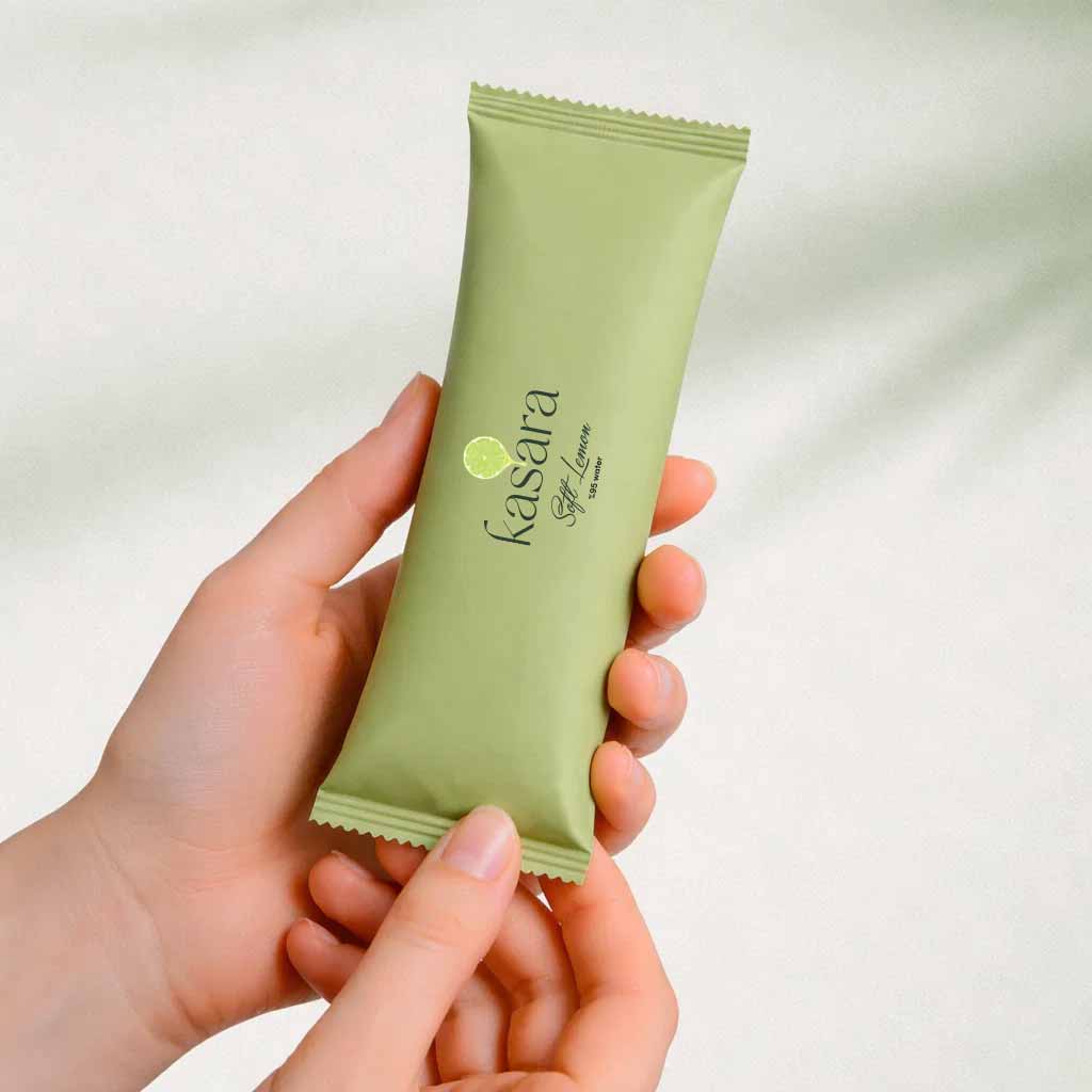 Kasara Soft Lime Hot & Cold Scented Wet Towel - 95% Purified Water