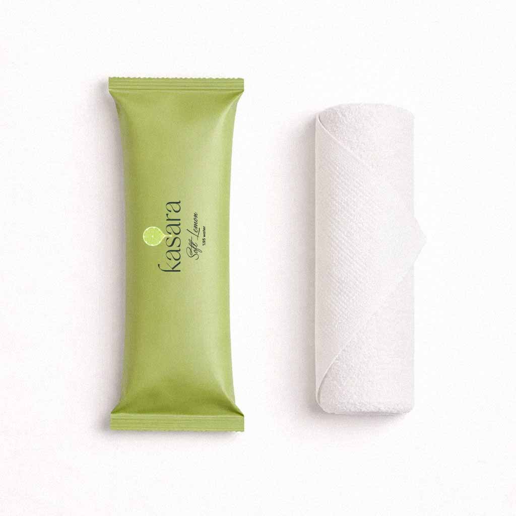 Kasara Soft Lime Hot & Cold Scented Wet Towel - 95% Purified Water