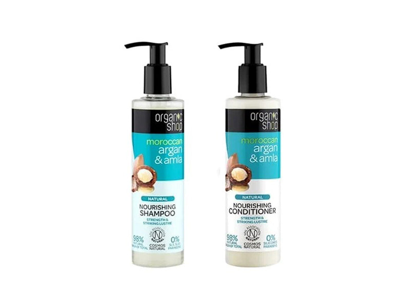 Organic Shop Moroccan Argan & Amla Advanced Hair Care Set