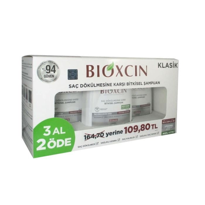 Bioxcin Classic Shampoo for Dry & Normal Hair 3 x 300 ml