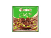 Ulker Whole Pistachio Milk Chocolate Square Bar 65g