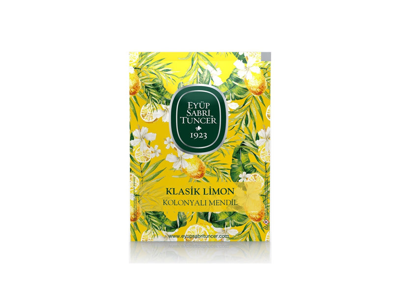 أيوب صبري تونجر مناديل معطرة كلاسيك برائحة الليمون المنعشة 30 قطعة حجم كبير