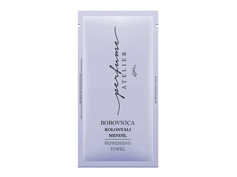أتيليه بيرفيوم مناديل كولونيا مبللة بوروفنيكا 70° – 100 قطعة برائحة حمضيات وزهور