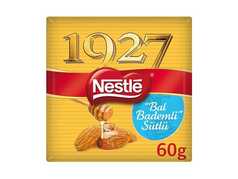 Nestle 1927 Milk Chocolate with Honey Almond Bar 60g - Turkey