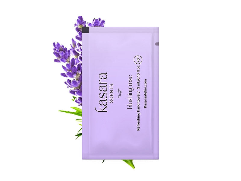 كسارا أتيلييه مناديل معطرة برائحة الورد الأحمر 60 قطعة