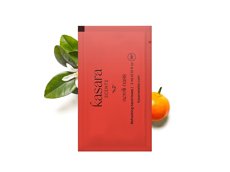كاسارا أتيلييه - مناديل معطرة «واحة النيرولي» (60 قطعة)