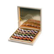 حلويات زيتونة مشكل راحة الحلقوم التركية بنكهات الورد والفستق والليمون