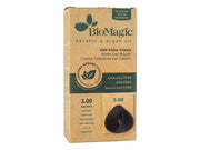 Biomagic Organic Hair Color Cream 3.00 Dark Natural Brown with Keratin & Argan Oil