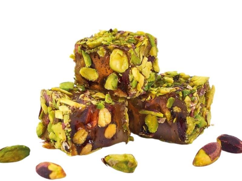 Lokum Atolyesi Pistachio Turkish Delight with Honey 500 g