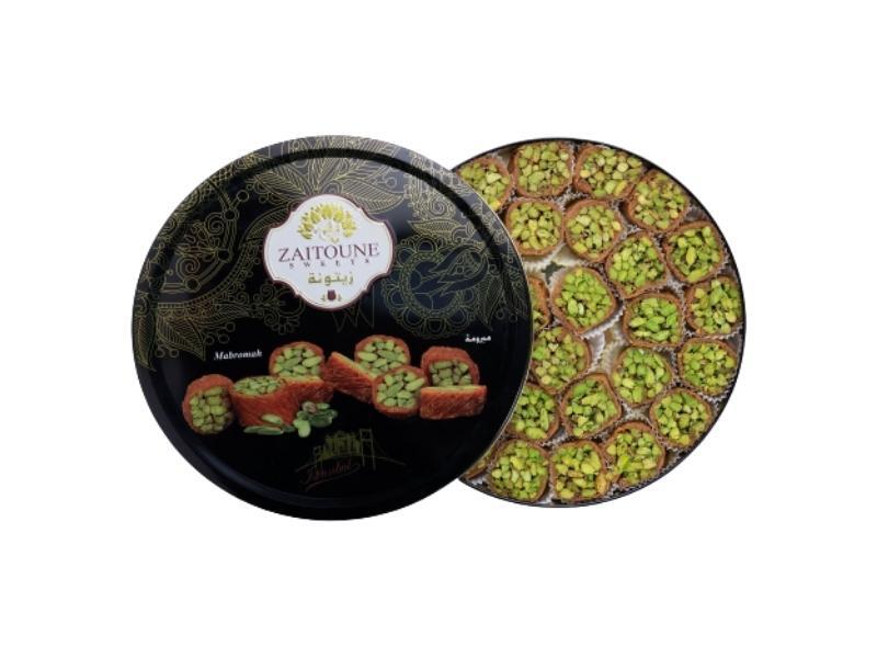حلويات زيتونة مبرومة بالفستق الحلبي 500 جرام