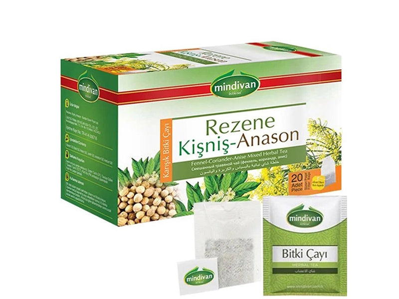 Mindivan Fennel, Coriander & Anise Herbal Tea Bags 1.5 g x 20