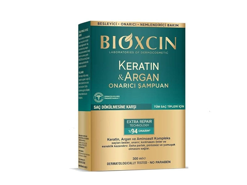 Bioxcin Keratin & Argan Repair Shampoo 300 ml - Shine & Moisture Care