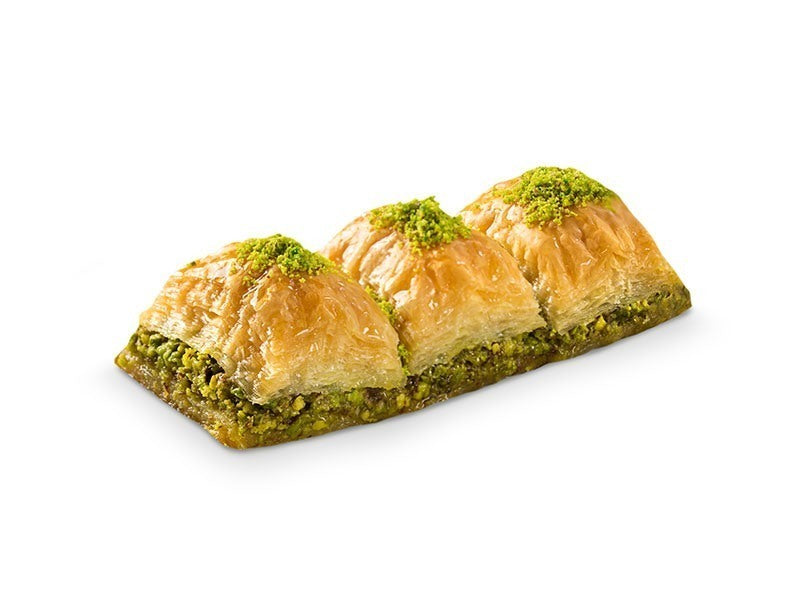 Pistachio Square Baklava 1 kg – Gaziantep Style Layered Phyllo Pastry