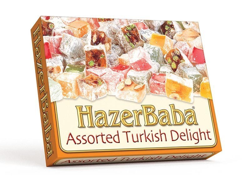 Hazer Baba Assorted Turkish Delight Candy Box, 125 g