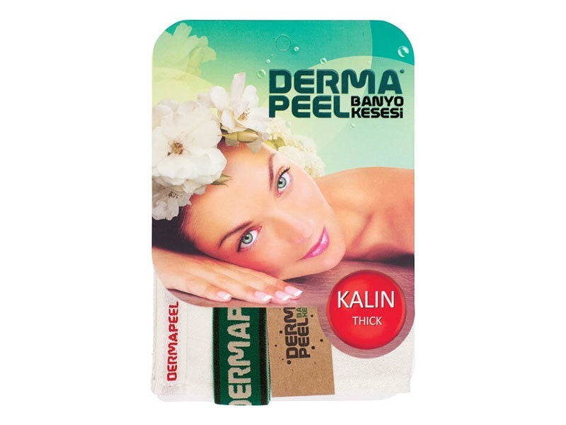 DermaPeel ليفة استحمام سميكة لتقشير الجسم