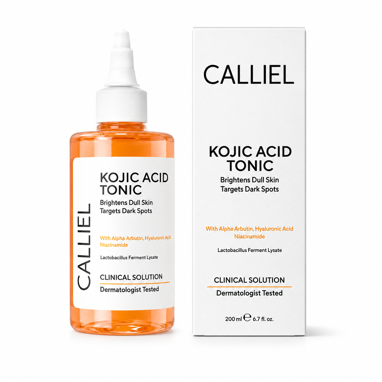 Calliel Kojic Acid Brightening Toner with Alpha-Arbutin & Niacinamide - 200 ml