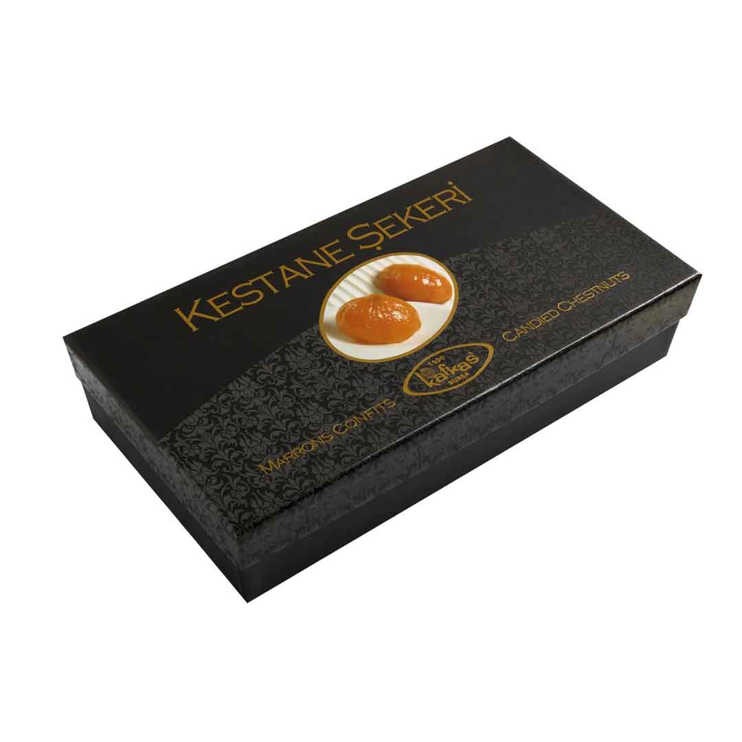 Marron Glacé Candied Chestnuts in Syrup – Premium Chestnut Dessert Tin