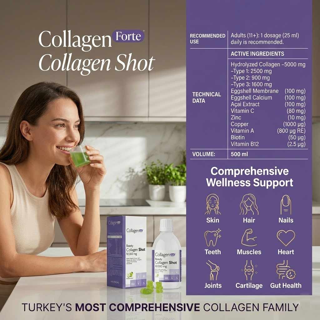 Beauty Collagen Shot 500ml – 5 Types Liquid Collagen with Biotin & Vitamins