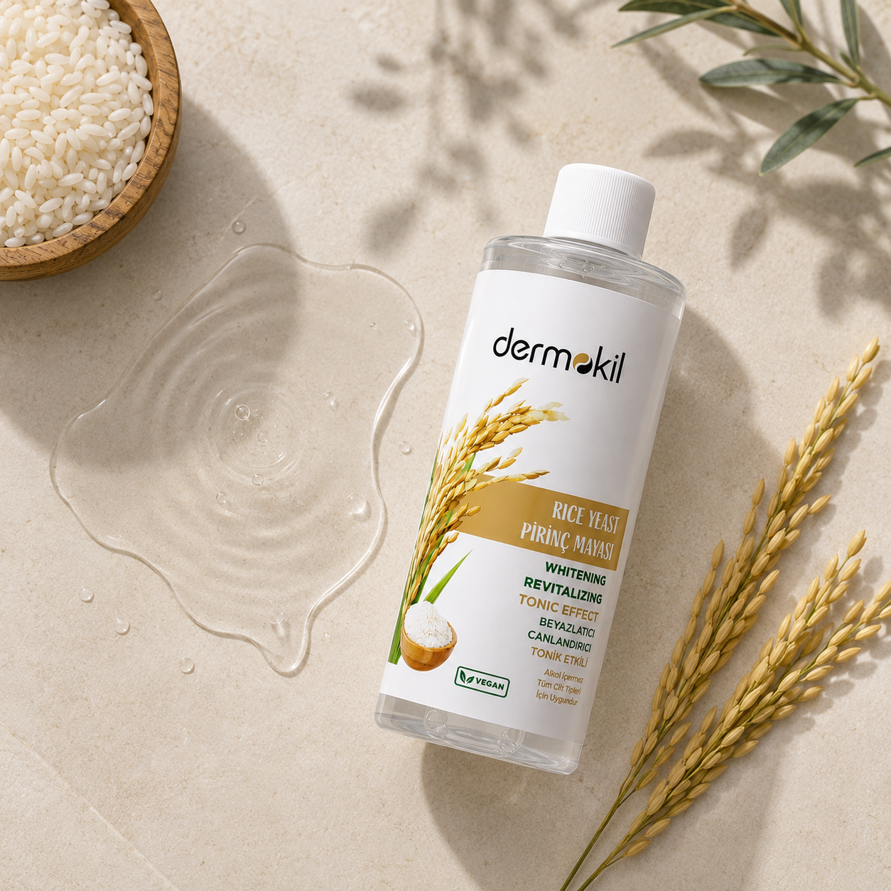 Dermokil Rice Yeast Brightening & Revitalizing Face Toner - 200 ml