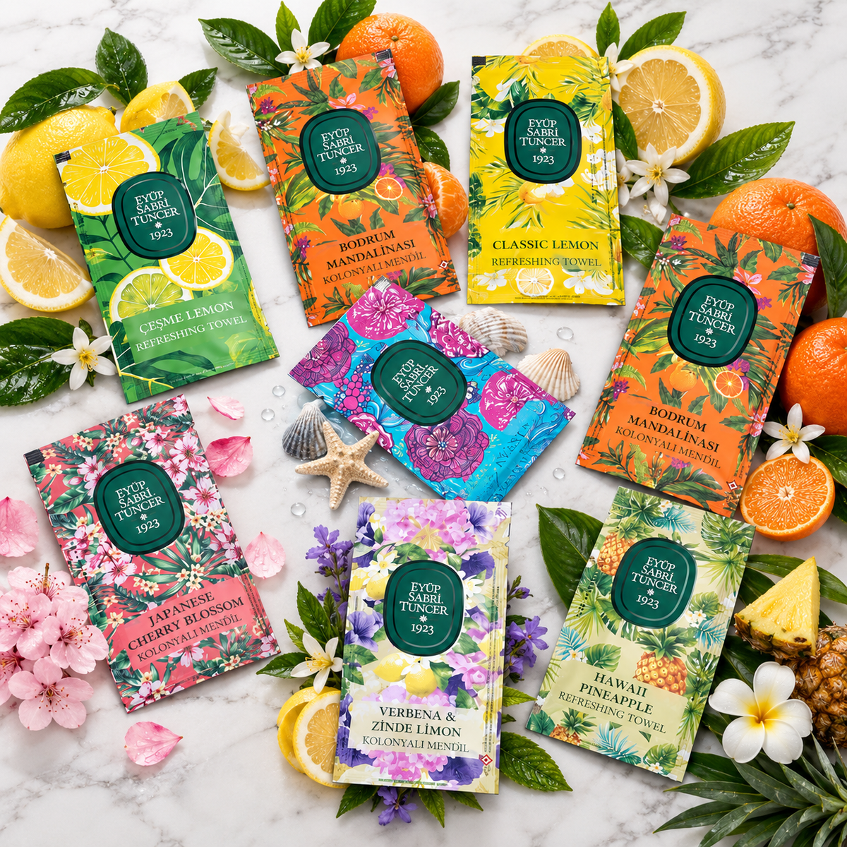 Eyüp Sabri Scented Cologne Wipes - Assorted Scents - 150 Wipes