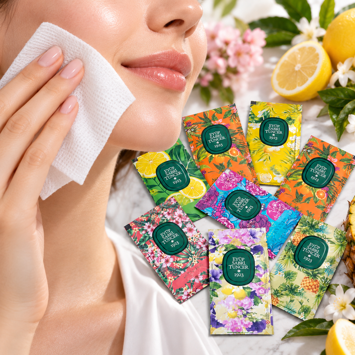 Eyüp Sabri Scented Cologne Wipes - Assorted Scents - 150 Wipes