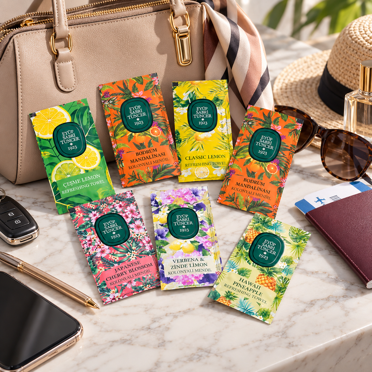Eyüp Sabri Scented Cologne Wipes - Assorted Scents - 150 Wipes