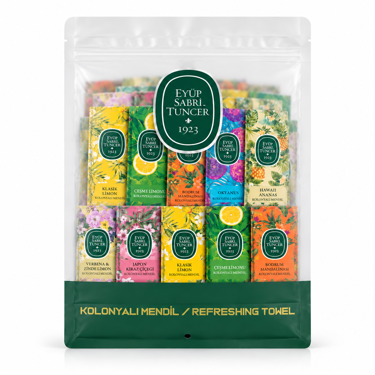 Eyüp Sabri Scented Cologne Wipes - Assorted Scents - 150 Wipes