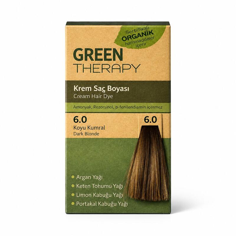 Green Therapy Dark Brown 6.0 Permanent Hair Dye Cream