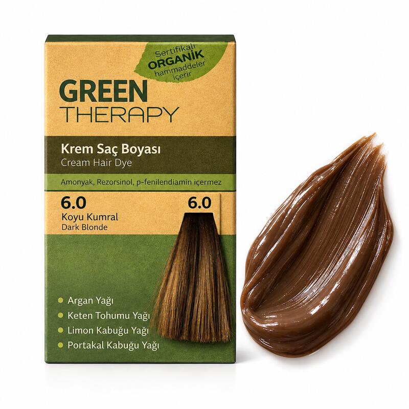Green Therapy Dark Brown 6.0 Permanent Hair Dye Cream