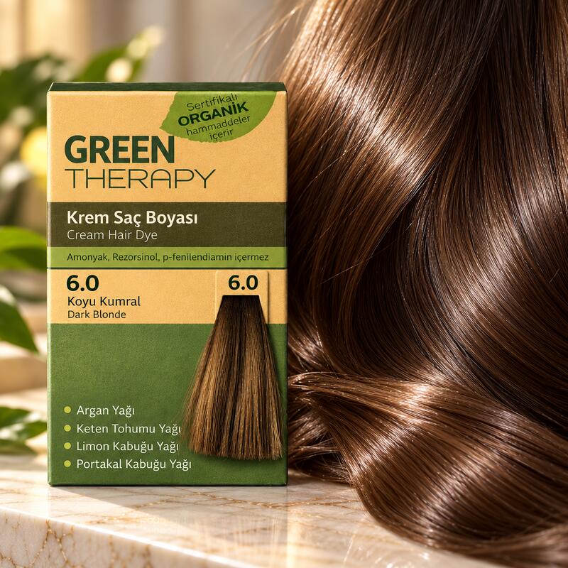 Green Therapy Dark Brown 6.0 Permanent Hair Dye Cream