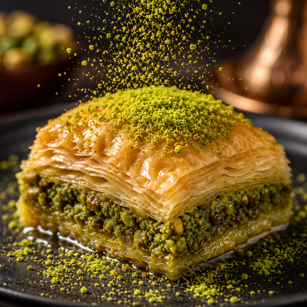 Ground Antep Pistachios - 100% Pistachio - Gaziantep, Turkey 200g, 400g