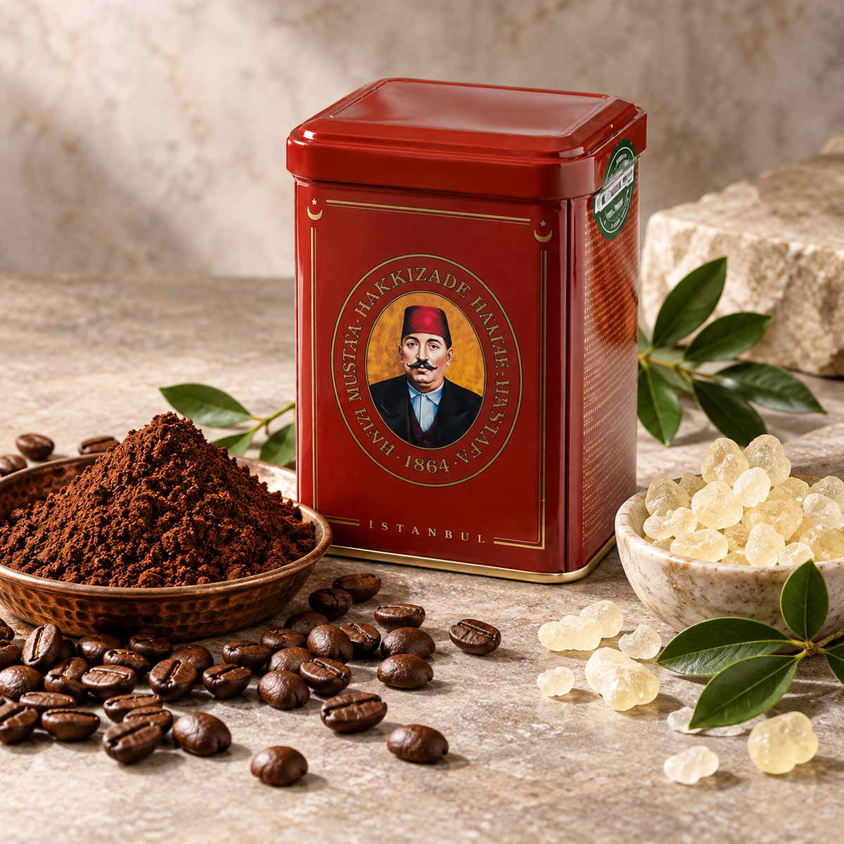 Hafiz Mustafa Turkish Coffee - Mastic Flavored - 170 g